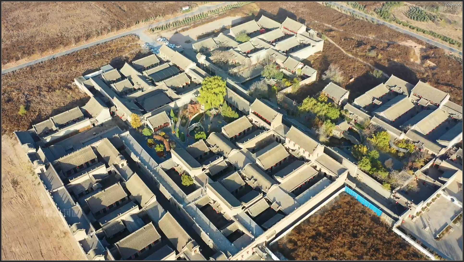 026 山西 航拍 乔家大院